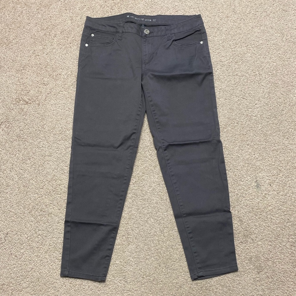 Celebrity Pink Soft Sueded Grey Skinny Pants Jeans 11